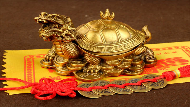 Con rùa tượng trưng cho sức khỏe tốt và tuổi thọ.