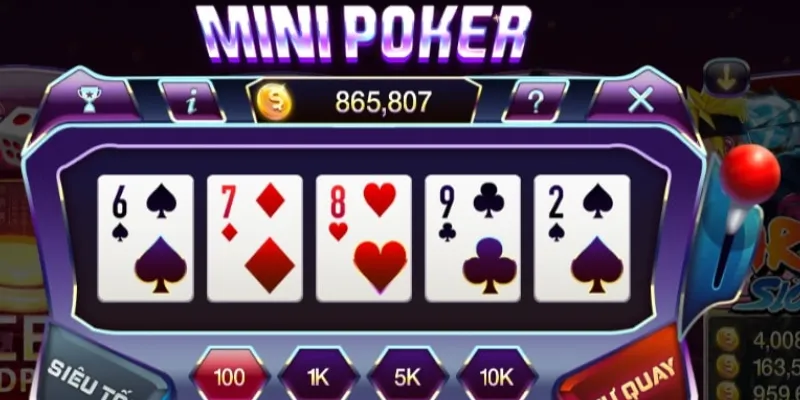 Nắm vững luật chơi Mini Poker
